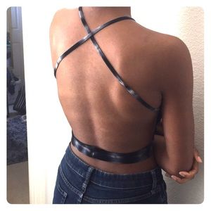 Missguided Strappy Tie-Dye Crop Top